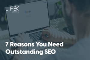 text graphic for why you need outstanding SEO